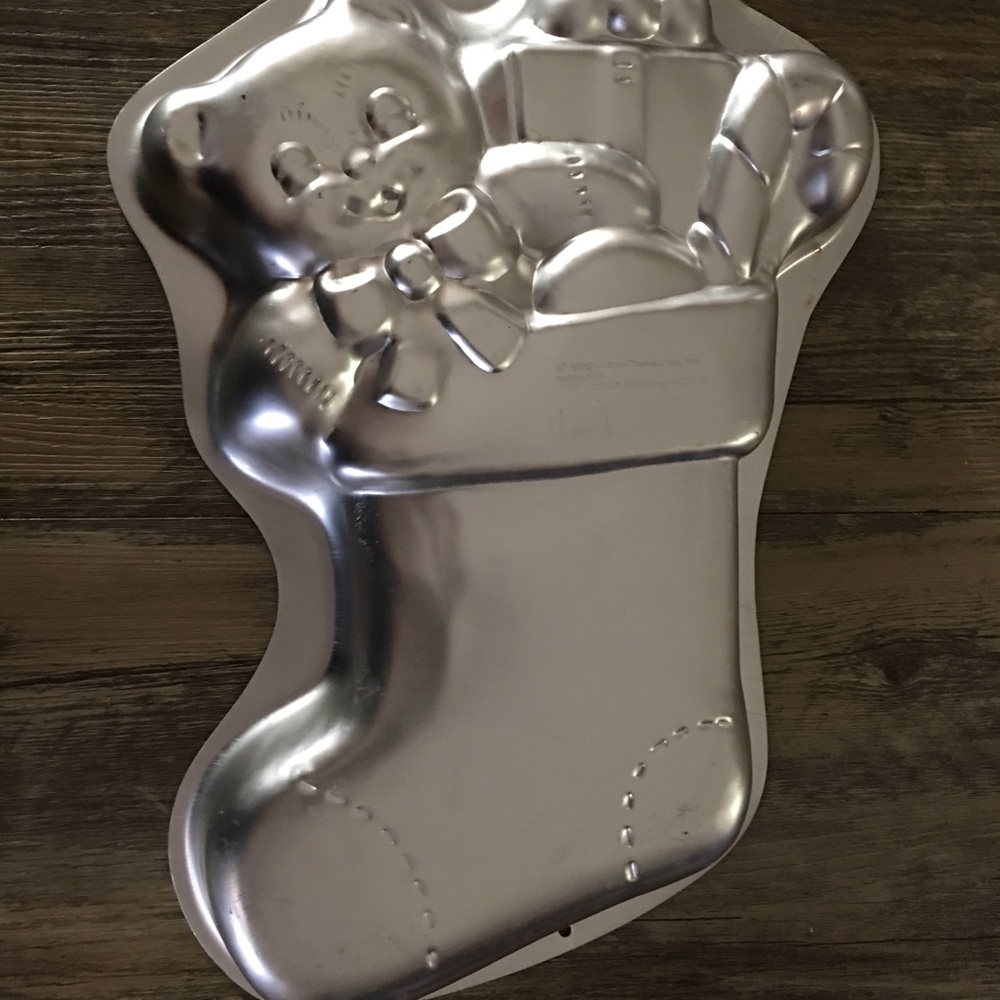 Bear with Gifts Stocking Vintage Bakeware-Wilton